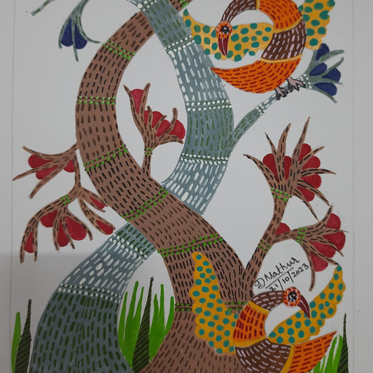 Golden Birds On a Tree